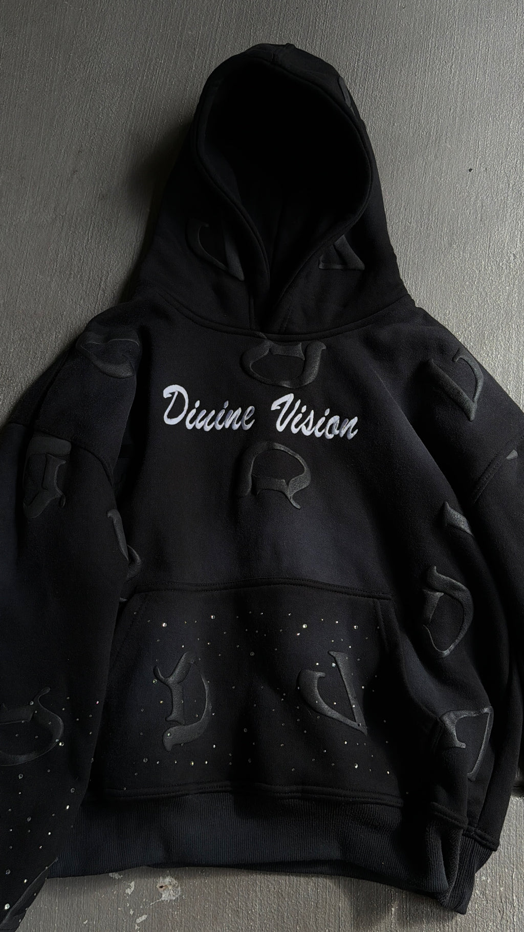 Black “DV” Hoodie