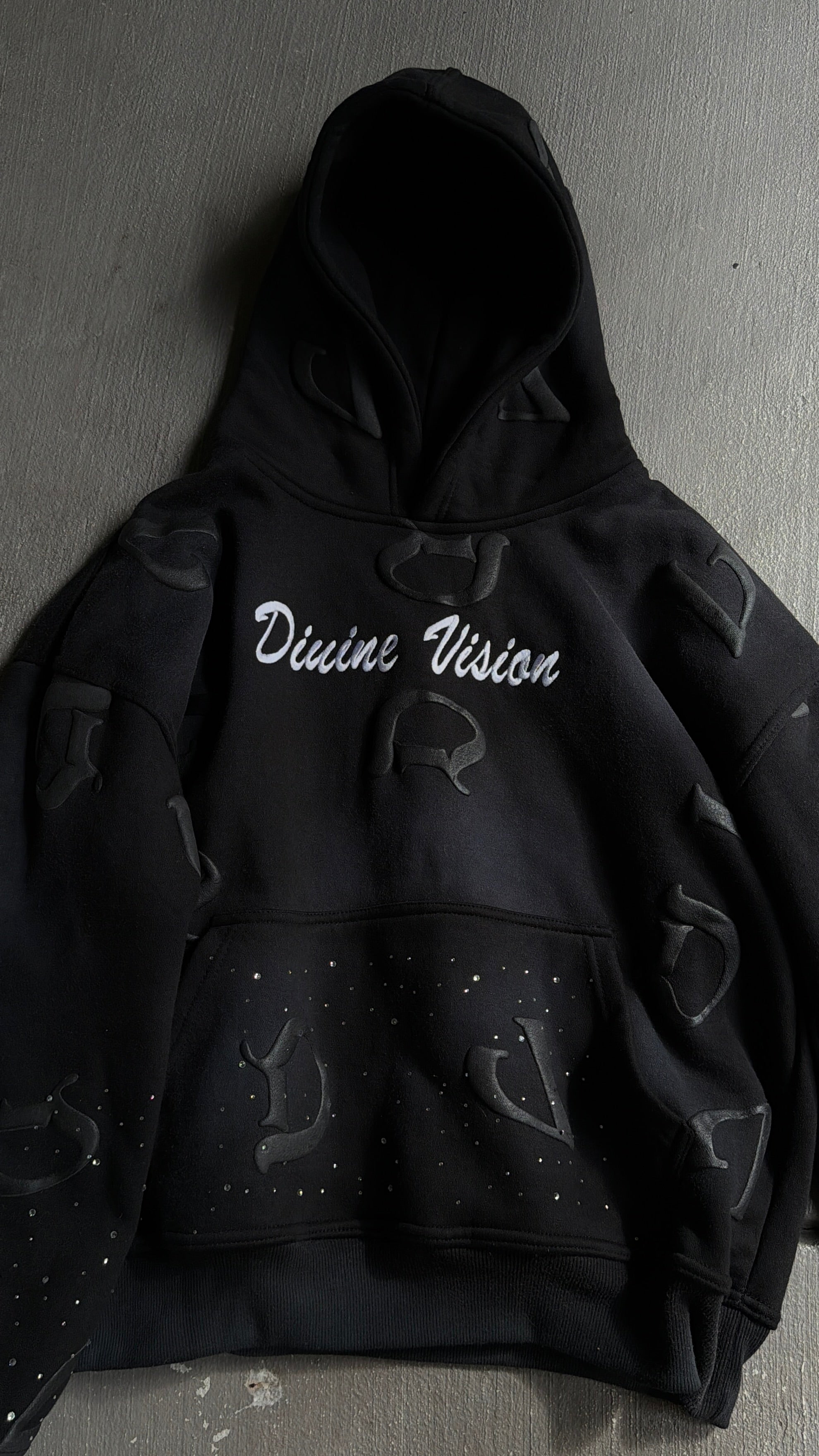 Black “DV” Hoodie