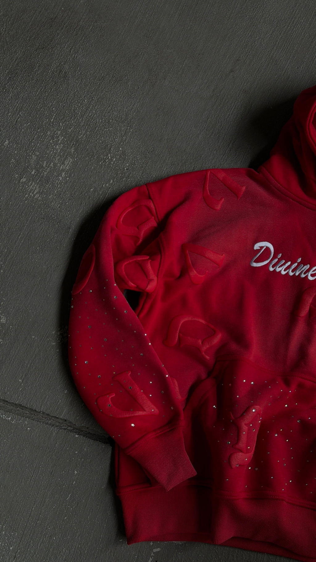 Red “DV” Hoodie