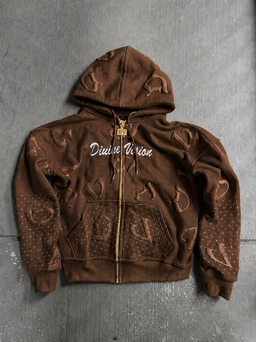 Brown DV Letterprint Jacket