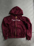 Burgundy DV Letterprint Jacket