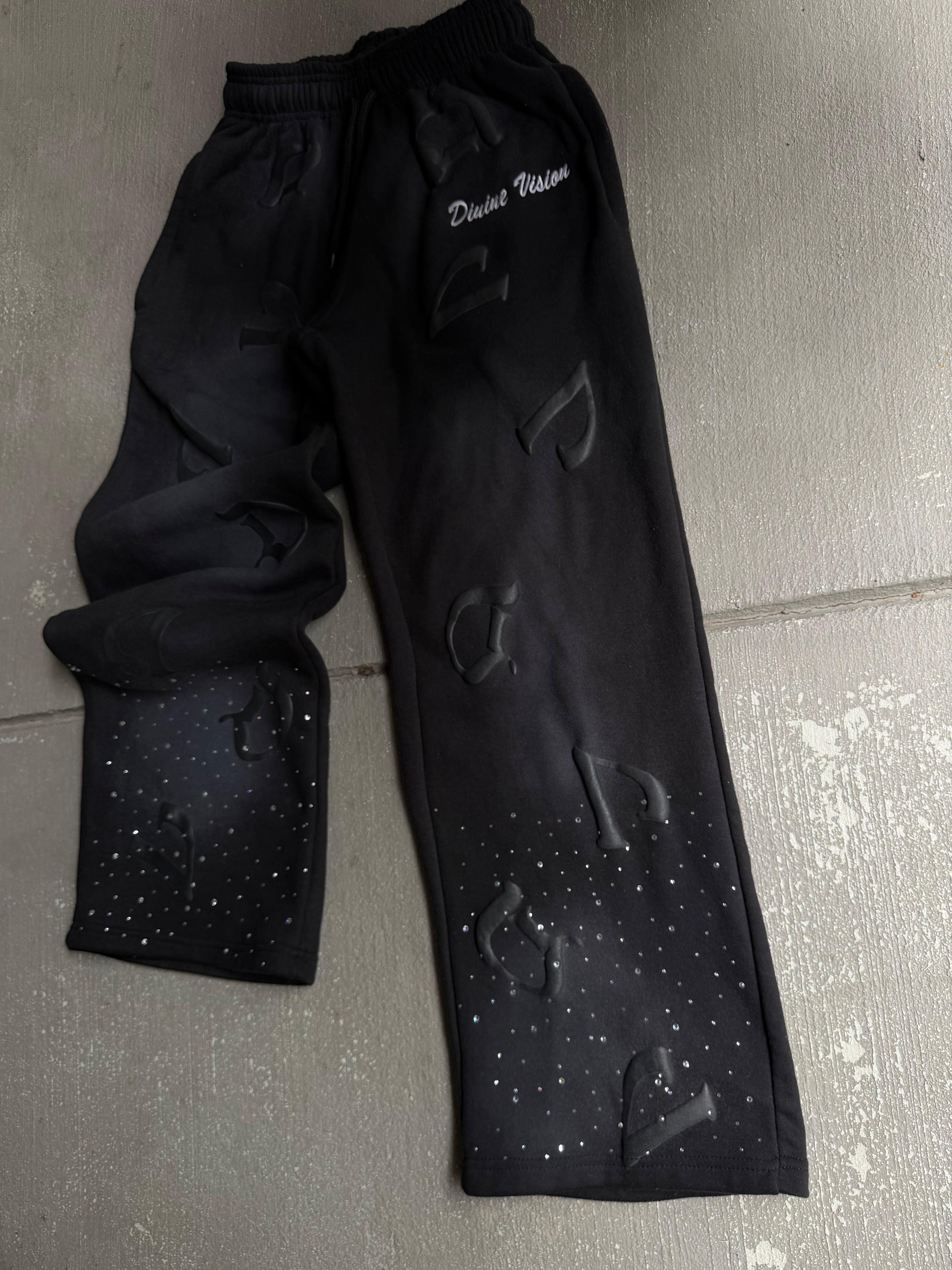 Black “DV” Pants