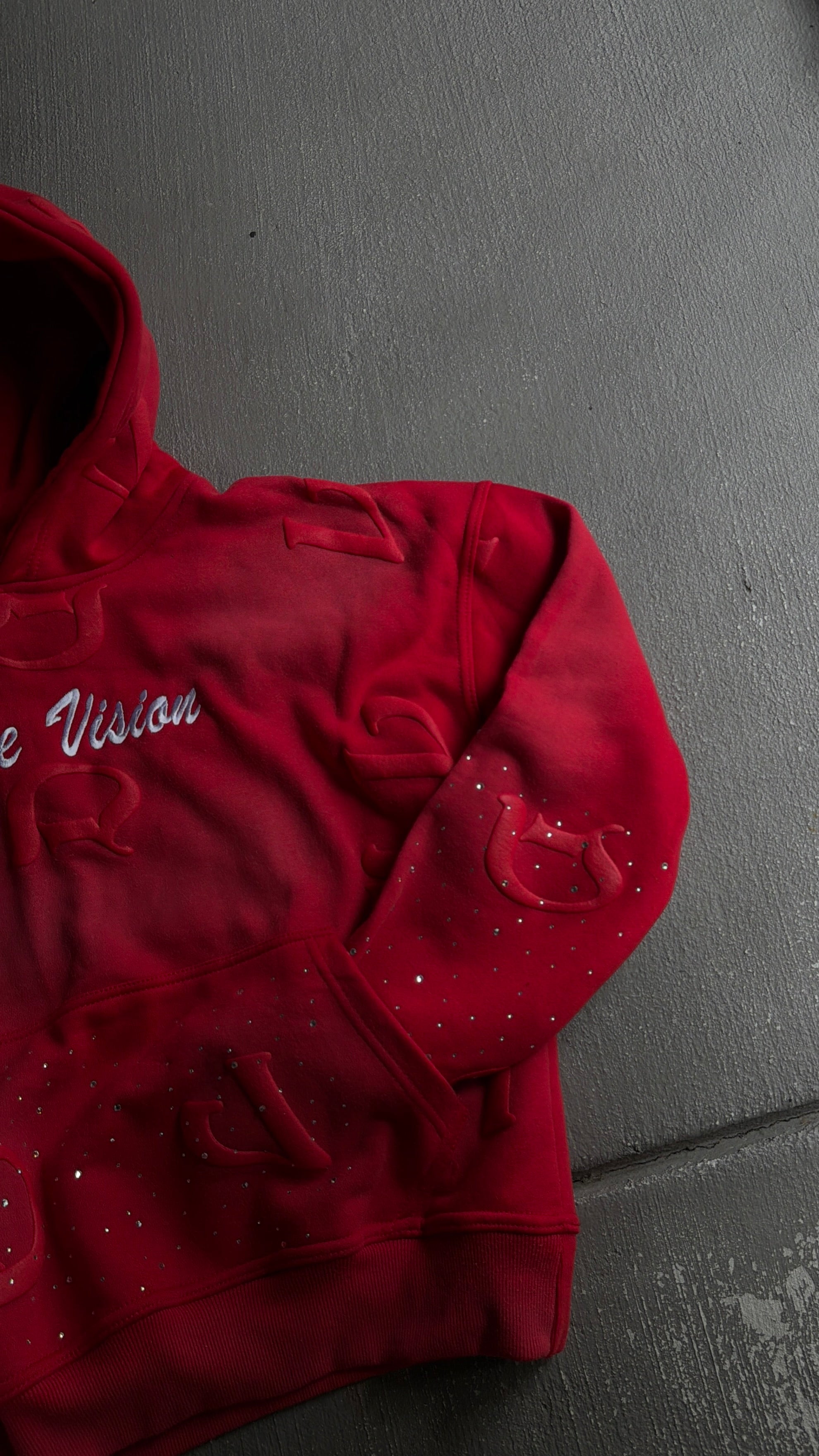 Red “DV” Hoodie