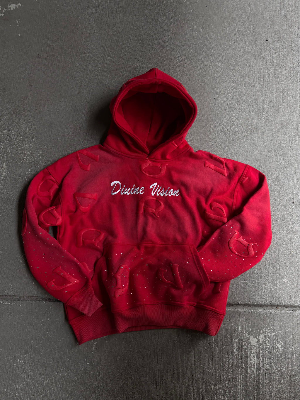 Red “DV” Hoodie