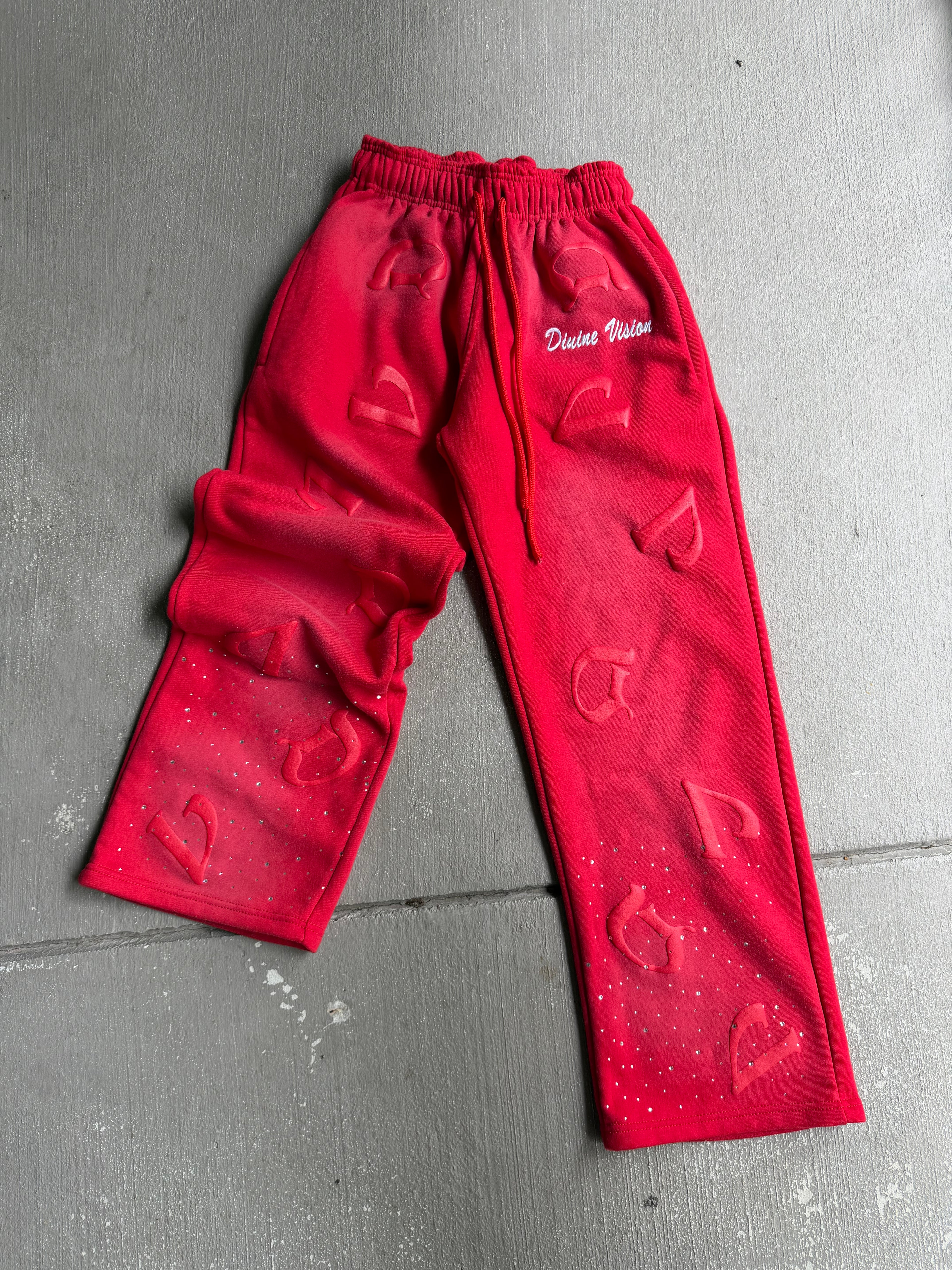 Red “DV” Pants