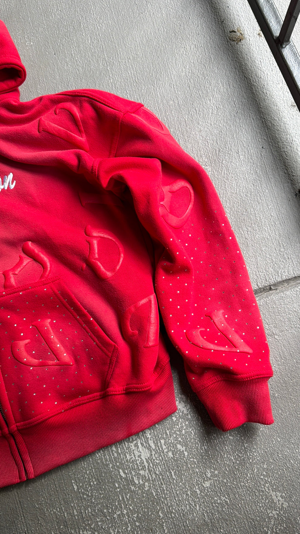 Red “DV” Zip Up